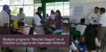 realizan mochila segura cecytev la laguna uxpanapa