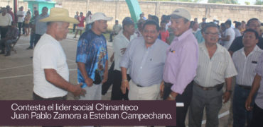 Juan Pablo zamora contesta Campechano Uxpanapa